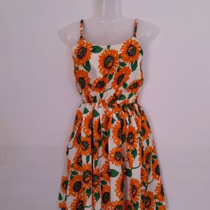 Multi Color Printed Dress (Women's)