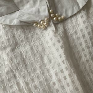 Pearl Collar Dress