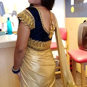 Designar Saree With Stitch Blouse