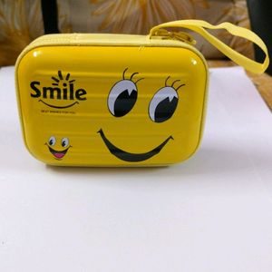 Smiley Aluminum Headphone Pouch