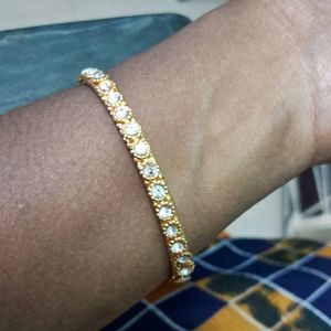 Gold Crystal Bangle Jewellery