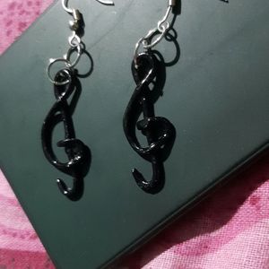 Music Clay Earrings