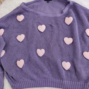 Cute Heart Details Top