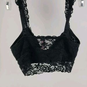 No Boundaries Womens Bralette Size Large Black