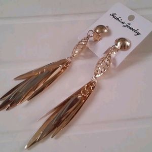 Long Golden Earrings