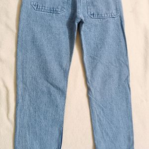 Y2k Blue Straight Fit Jeans