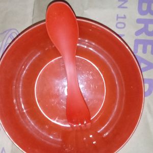 Soupy Noodle Bowl Spoon N Fork