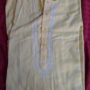 Kurta Pyjama Set Yellow