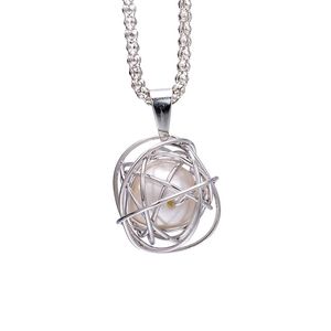 Bird Nest Crystal Pearl Pendant