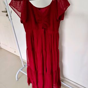 Maroon Maxi Dress