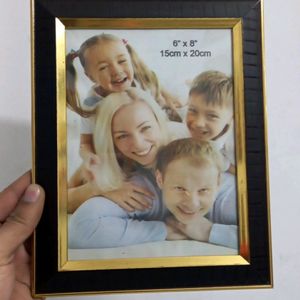 Brown Golden Photo Frame