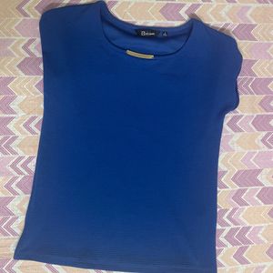 Blue Solid Top