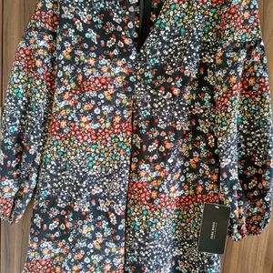 ZARA Floral Print Jumpsuit, Casual Playsuit