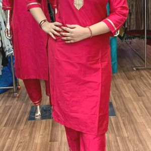 Pink Kurta Set XXL No Dupatta