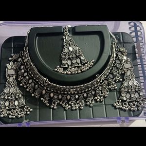 Oxidised Jewellery Set With Bangles