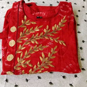 Red Colour Kurti