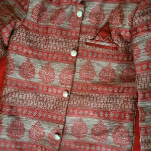 Boys Sherwani Red