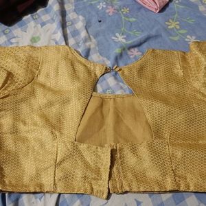 Woman Golden Handmade Blouse