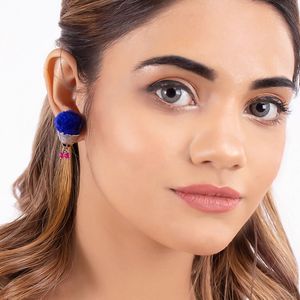 Kalbelia Tribe Pompom Earrings