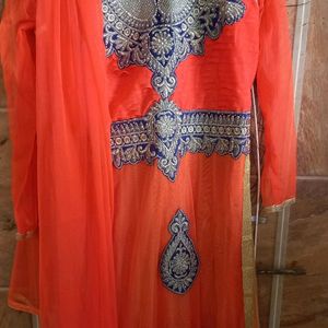 🧡Orange Kurti Set