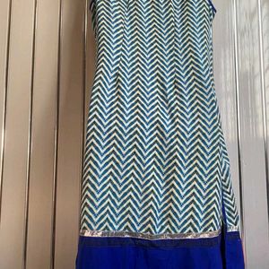 Blue Printed Shrug