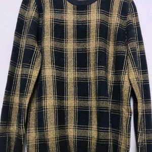 Checked Mens Pullover