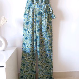 NY Collection Elegant Printed Jumpsuit