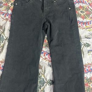 Black Low Waist Flared Jeans