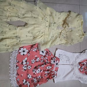 Baby Girl Kid Party Wear Dresses Combo