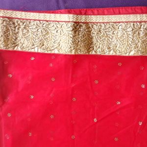 Red & Cream Lehenga