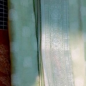 Mint Green Saree (New)