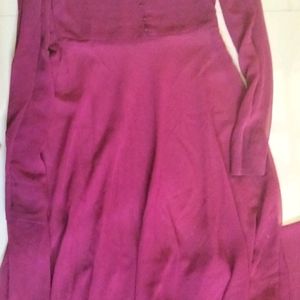 Purple Palazzo Dupatta Kurta Also Available