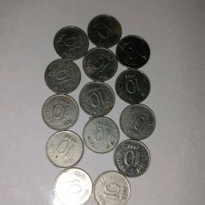 10 Paisa Coins Small Size 1988