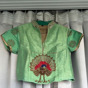 Peacock Design Lehenga Set