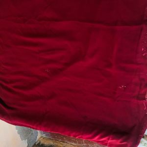 Karwa Chauth New Maroon Saree