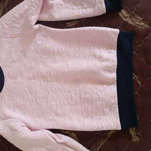 Baby Pink Woolen Sweater