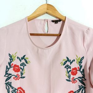 Pastel Pink Printed Top (Women)