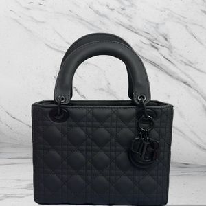 Dior Lady Matte Black Bag