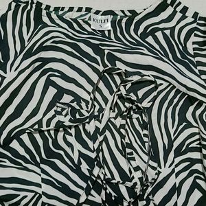 Zebra Strip Crop Top For Women