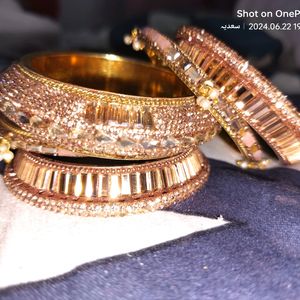 Rose Gold Heavy Bangles