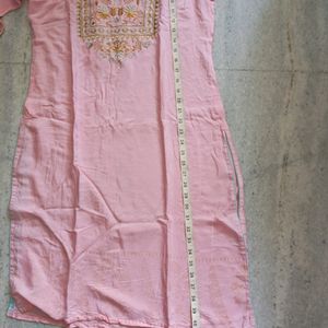 1 Time Wear New Like Baby Pink Kurti In sale