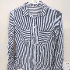 Blue& White Lining Shirt