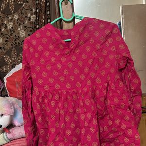 Women Pink Tunic From Myntra