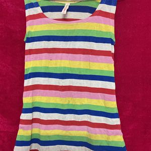 Colourful Sleeveless Top