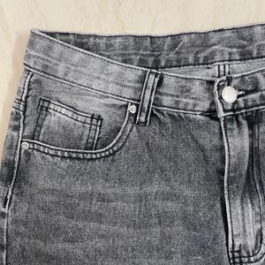 BLACK FADED KOREAN JEANS