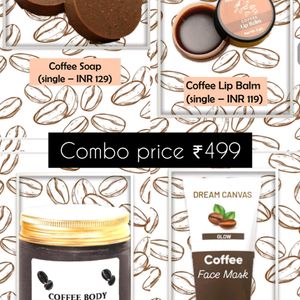 Coffee Skincare Combo Products.