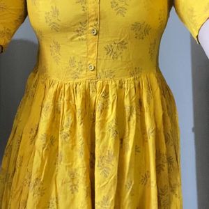 Avasaa Yellow Long Kurti