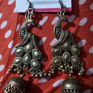 Peacock Metal Earrings