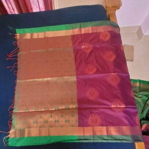 New Art Silk Saree With Blouse Piece Attached