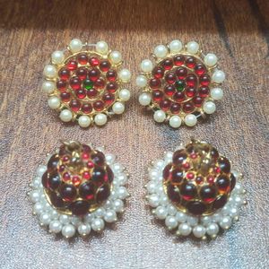 Jhumki Kemp Temple Jewellery